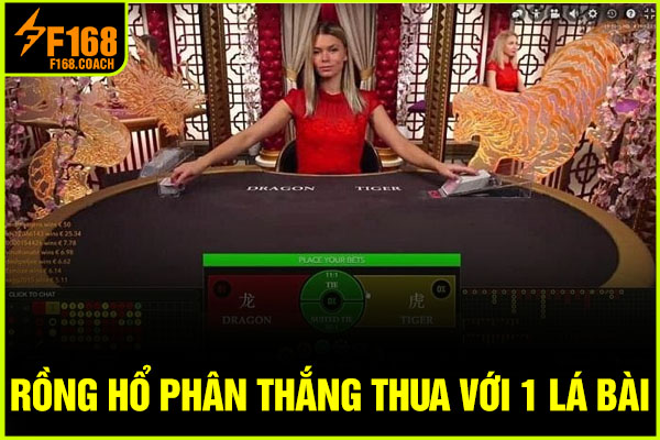 Rồng Hổ phân thắng thua với 1 lá bài Rồng Hổ phân thắng thua với 1 lá bài